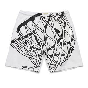 Market Smiley In the Net UV‎ Shorts White Black Size Small